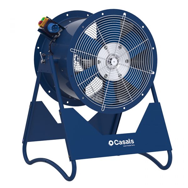 HI - Ventilador Axial Portátil con Enchufe Industrial