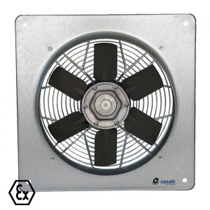 HJBMX - Ventilador ATEX Montaje en Pared con Álabes Ajustables