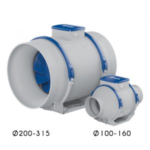 KUVIO - Ventilador en Línea de Flujo Mixto para Conductos