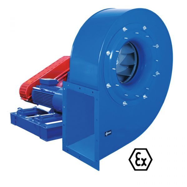 MTRU ATEX - Ventilador Centrífugo ATEX con Motor en Base